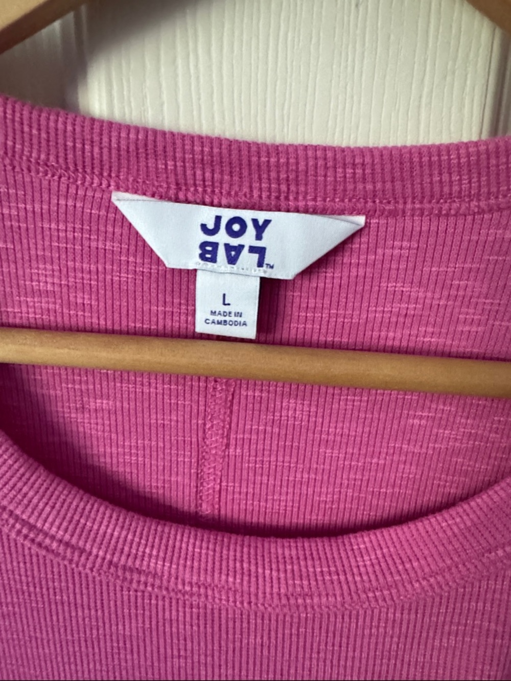 JoyLab Fuchsia Ribbed Cropped Tank - Picture 3 of 5